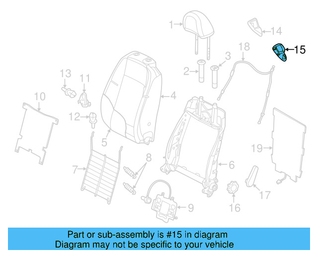 Release Handle 8T0-882-617-PX7