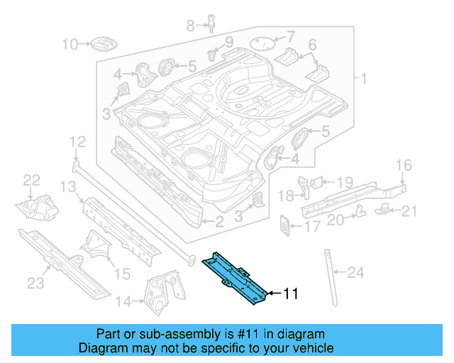Rear Retainer 5C0-804-055 - View 11