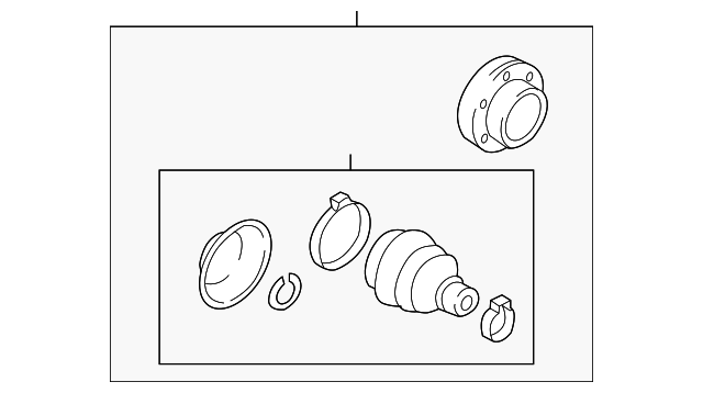 Inner Cv Joint 5QM-498-103-F - View 3