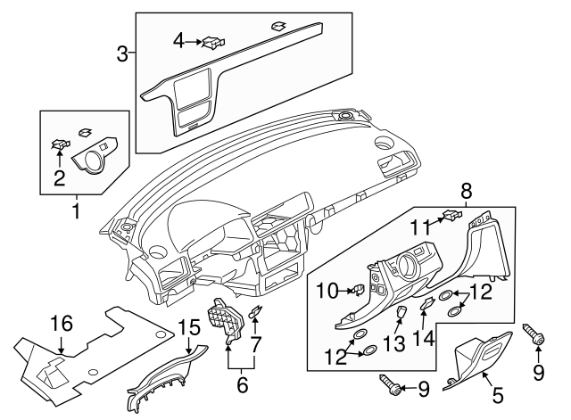 Instrument Panel Plug 1T0-857-489 - View 33