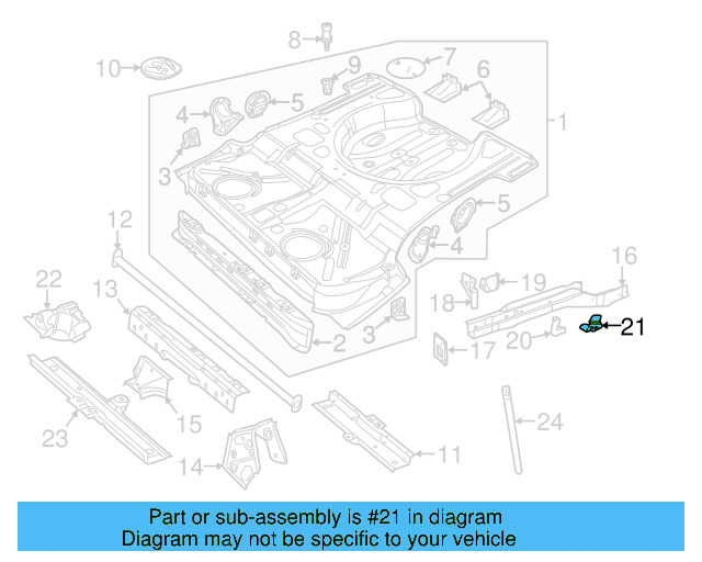 Retainer Plate 1K0-611-791-A - View 20