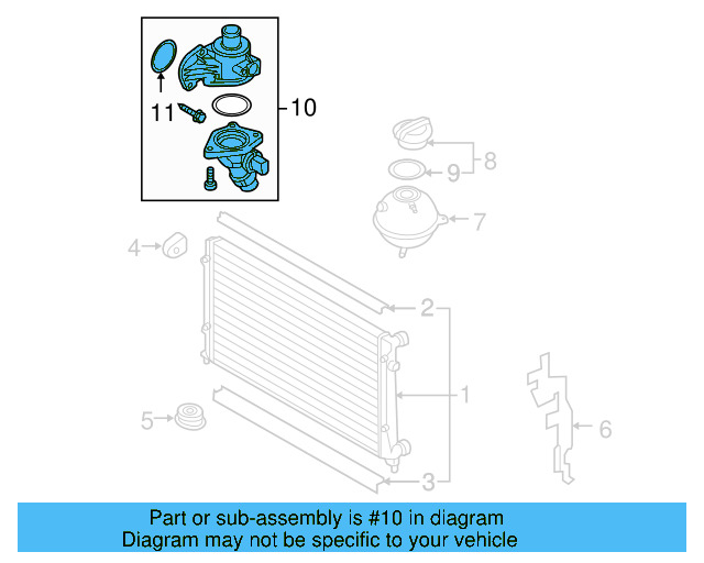 Thermostat Unit 06F-121-111-F - View 3