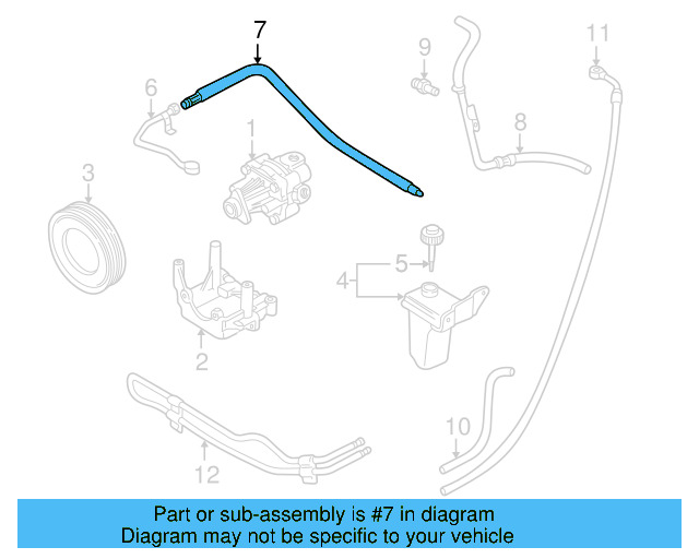 Power Steering Pressure Hose 4B1-422-893-AH