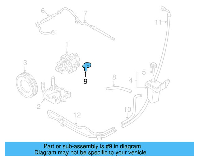 Power Steering Suction Hose 4B0-422-887-B - View 5