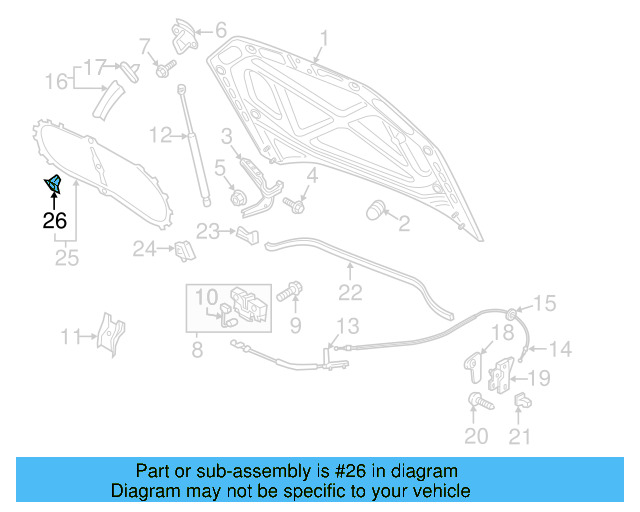 Insulator Clip 8E0-863-727-A - View 25