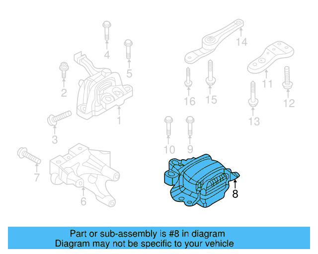 Trans Mount 5QA-199-555-AM - View 4