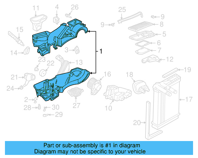 Evaporator Case 8D1-820-024-B - View 8