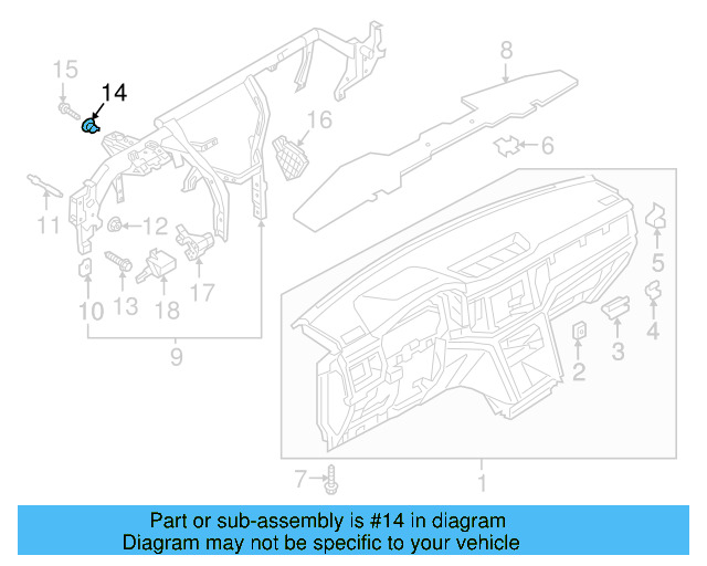 Reinforced Beam Bushing 5G0-857-173 - View 4