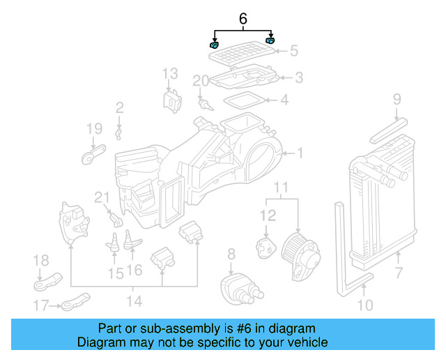 Filter Retainer 3B0-819-817 - View 6