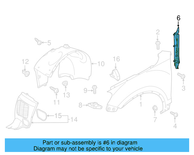 Fender Liner Retainer Nut N-908-338-01 - View 186
