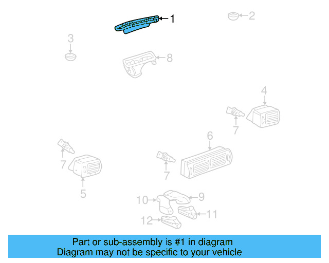 Defroster Duct 3B1-819-081-C - View 3