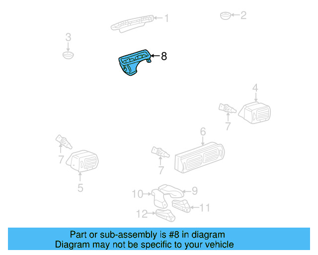 Defroster Duct 3B1-819-081-C - View 7