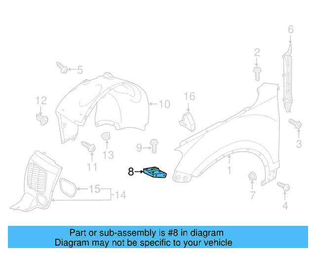 Front Bracket 7P6-821-151-A - View 10