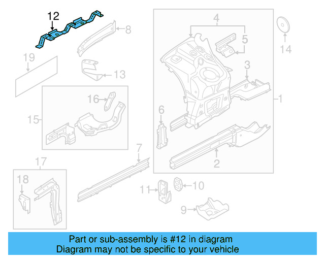 Front Bracket 7P6-821-151-A - View 2