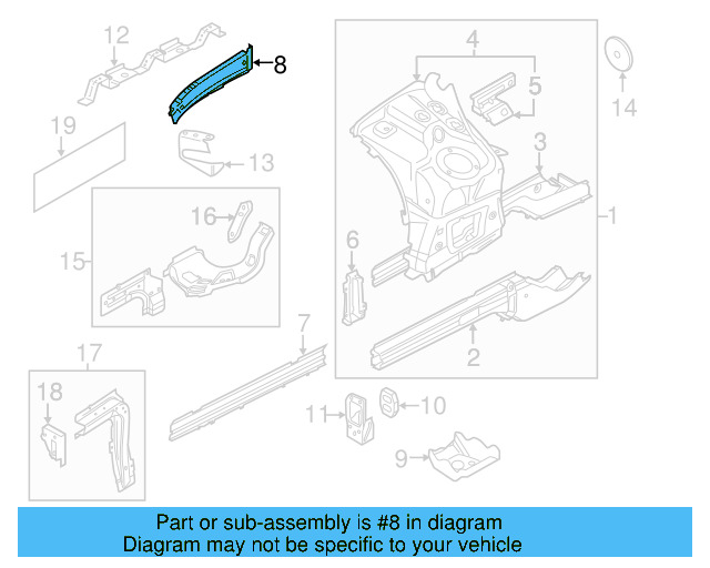 Upper Rail 7P0-805-162 - View 17