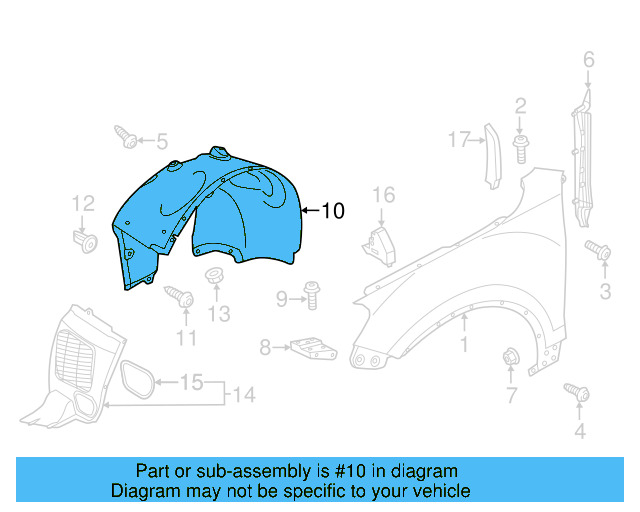 Fender Liner 7P6-805-977-A - View 6