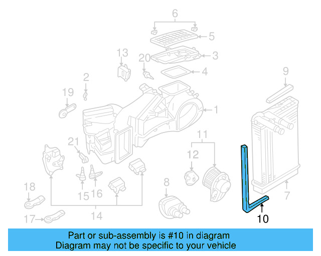 Heater Core Seal 321-819-069-C - View 6