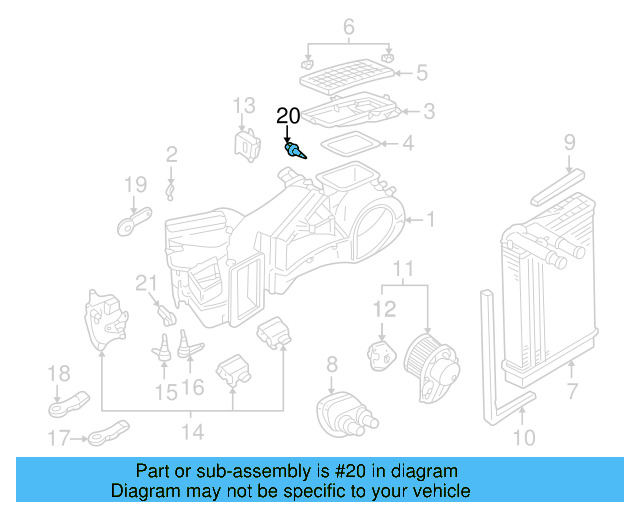 Temp Sensor 4A0-820-539-A - View 9