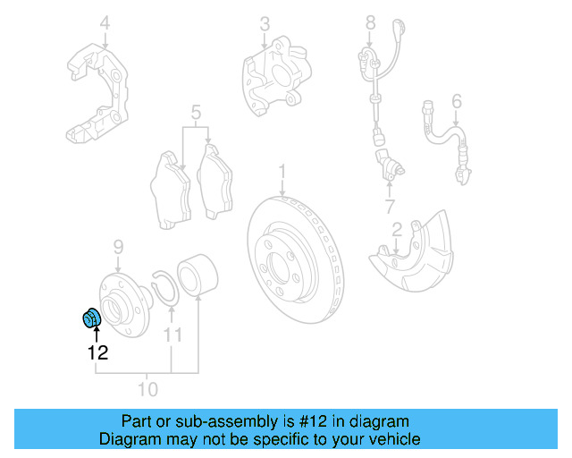Bearing Assembly Lock Nut N-905-876-02 - View 2