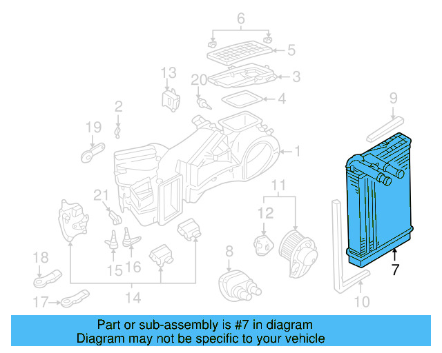 Heater Core 8D1-819-030-B - View 10
