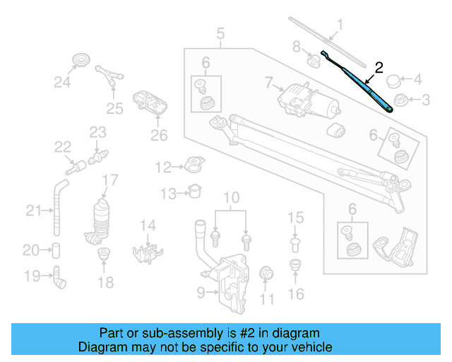 Wiper Arm 5N1-955-409