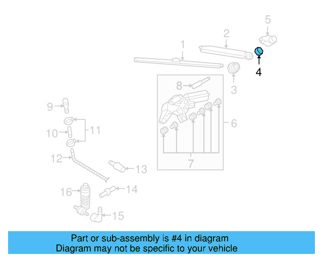 Wiper Arm Nut N-106-092-04 - View 12