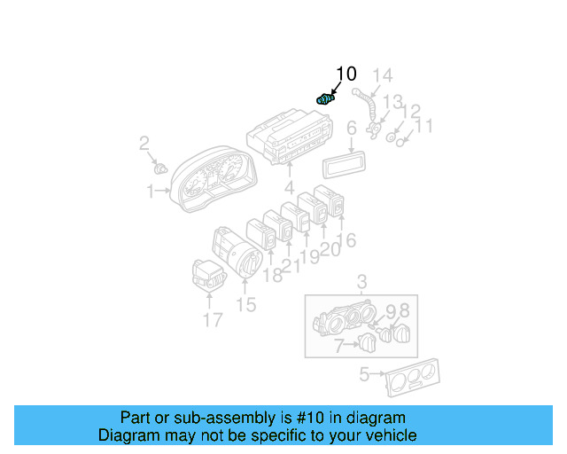 Ambient Temp Sensor 1H0-959-625 - View 8
