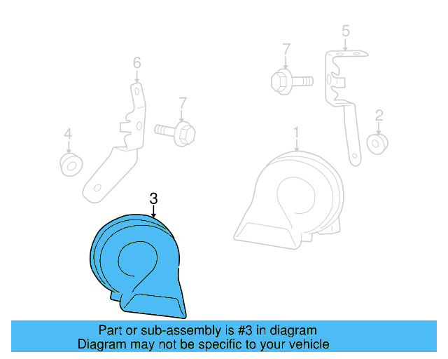 High Note Horn 5N0-951-223-D - View 7