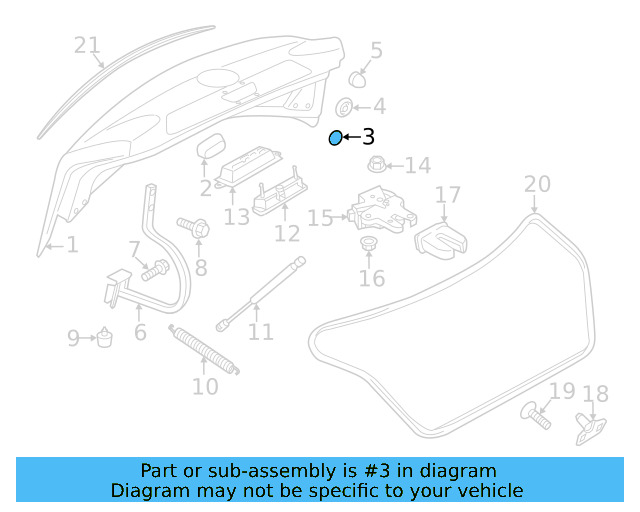 Trunk Lid Seal D-448-S22-A2 - View 3