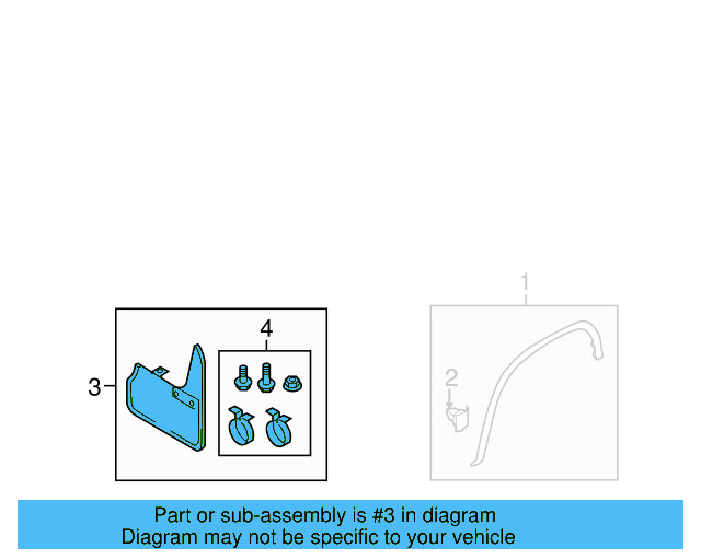Wheel Opening Molding Retainer Clip 3C0-853-585