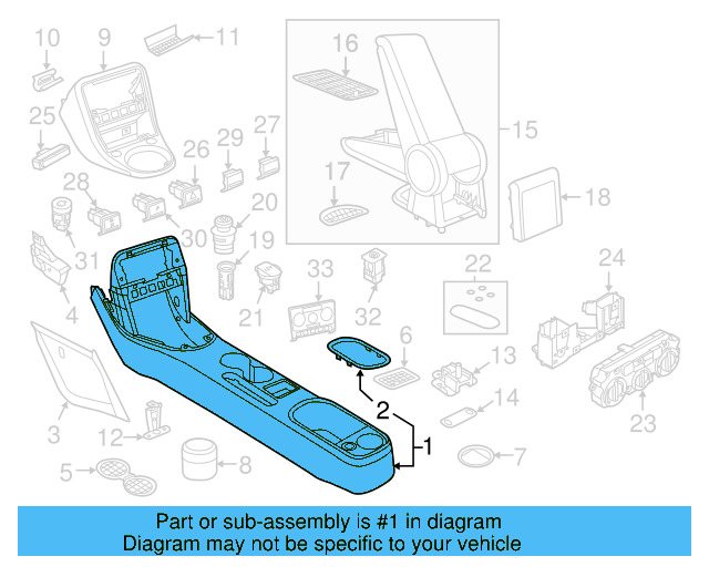 Console Body 5C3-863-241-C-82V - View 7