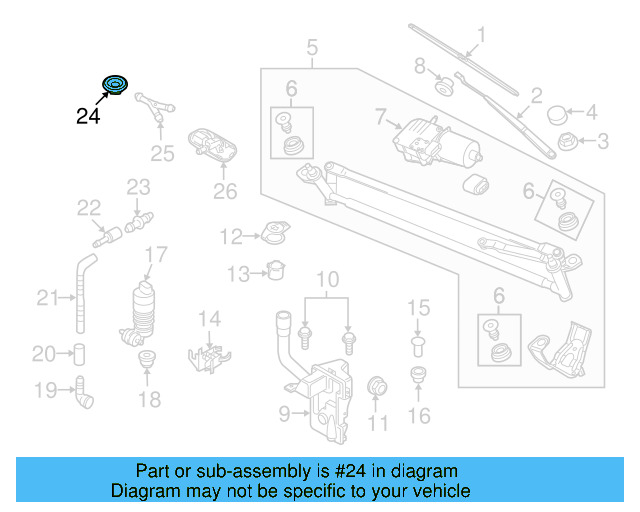 Tubing Grommet 6Q0-955-998 - View 2