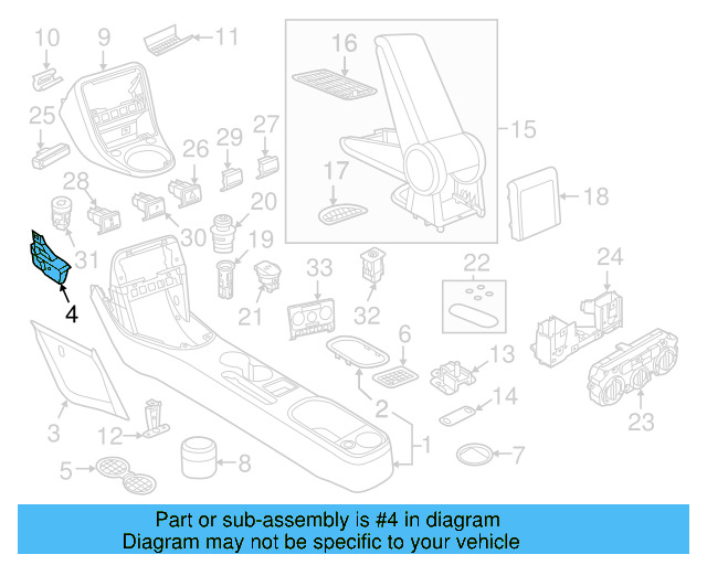 Side Trim Retainer Bracket 5C7-863-144-A