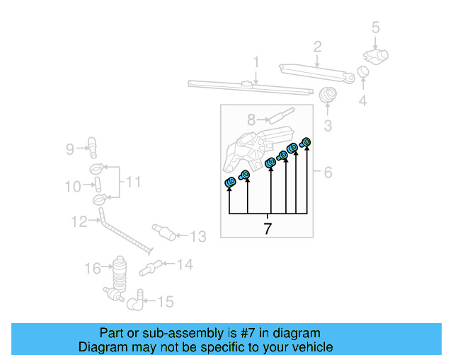 Wiper Motor Bushing Kit 3B9-998-754 - View 18