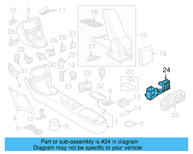 Heater Control Mount Panel 5C1-819-045 - View 4