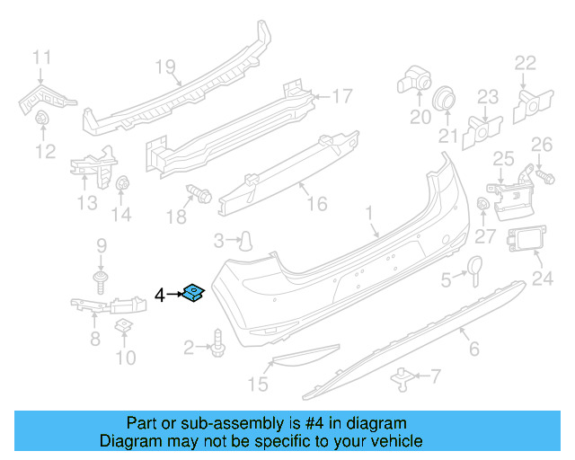 Fender Liner Retainer Nut N-908-338-01 - View 59