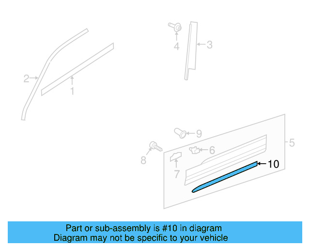 Lower Molding 5NL-854-940-F-9B9 - View 6
