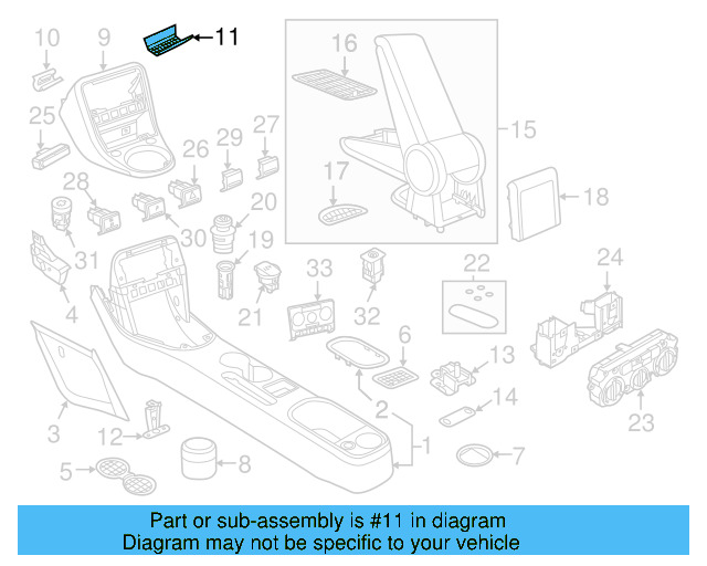 Storage Compartment 5C6-868-837-A-82V - View 12