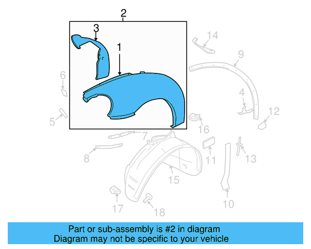 Fender Assembly (Unpainted) 1y0821104gru