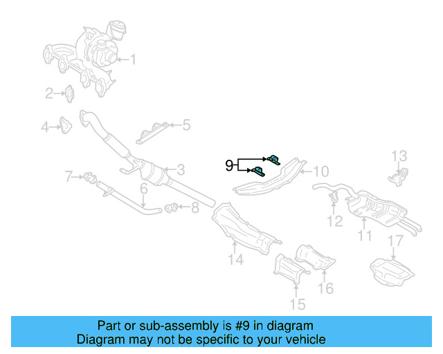 Resonator & Pipe Bracket 1J0-253-144-G - View 38