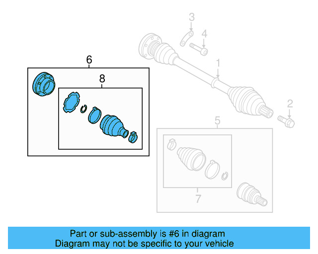 Inner Joint Assembly 5QM-498-103-C - View 7