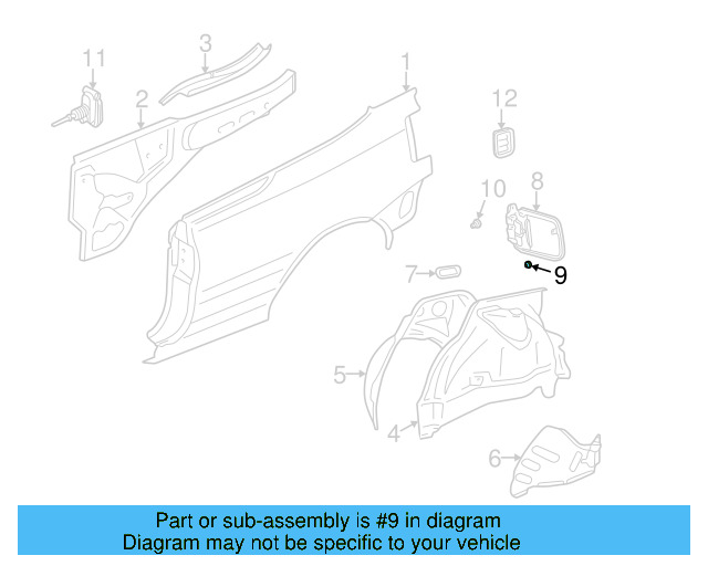 Fuel Door Stopper 893-877-665-A - View 4
