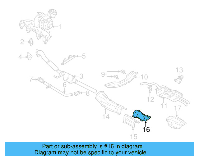 Heat Shield 1J0-803-313-E - View 6