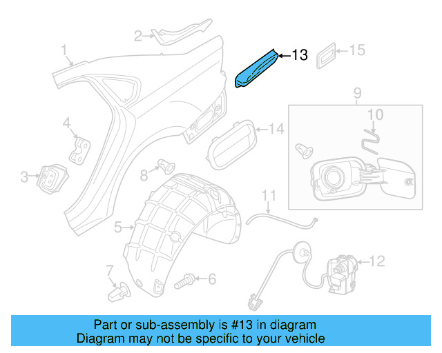 Fuel Pocket 561-809-930 - View 3