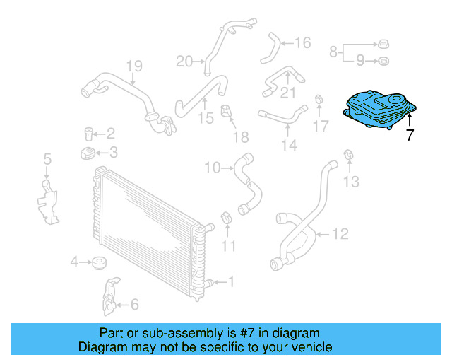Reservoir 8D0-121-403-L - View 15