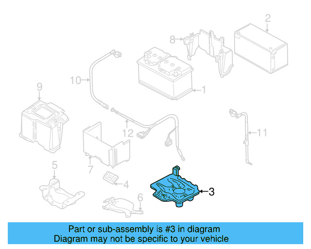 Battery Tray 1JM-915-333-C - View 6