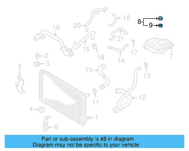 Reservoir Cap 3B0-121-321 - View 22