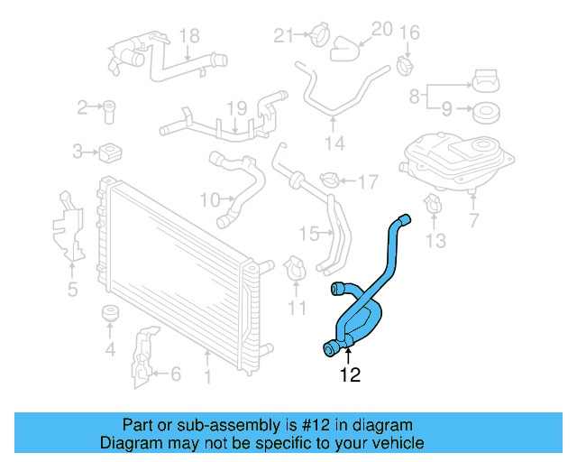 Lower Hose 4B0-121-055-J