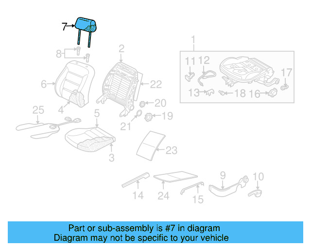 Headrest 1J0-881-902-C-C29