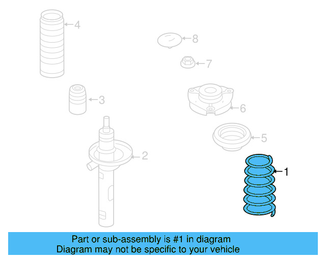 Coil Spring 1K0-411-105-BQ
